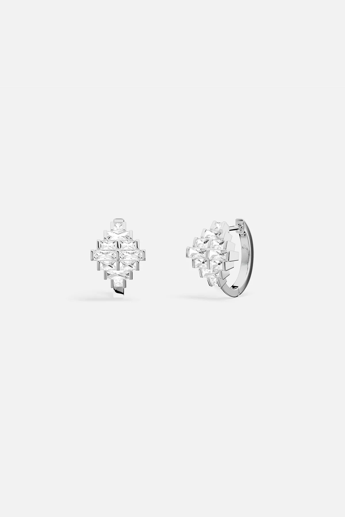 Art Deco Hoop Earrings