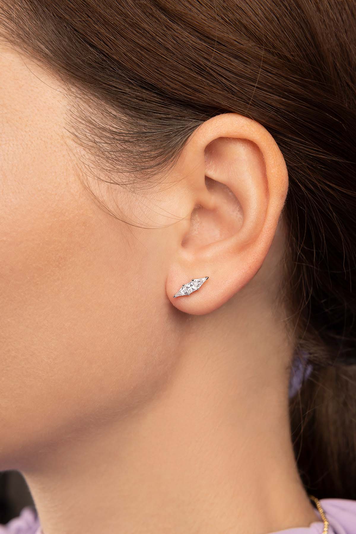Art Deco Stud Earrings - Image 2