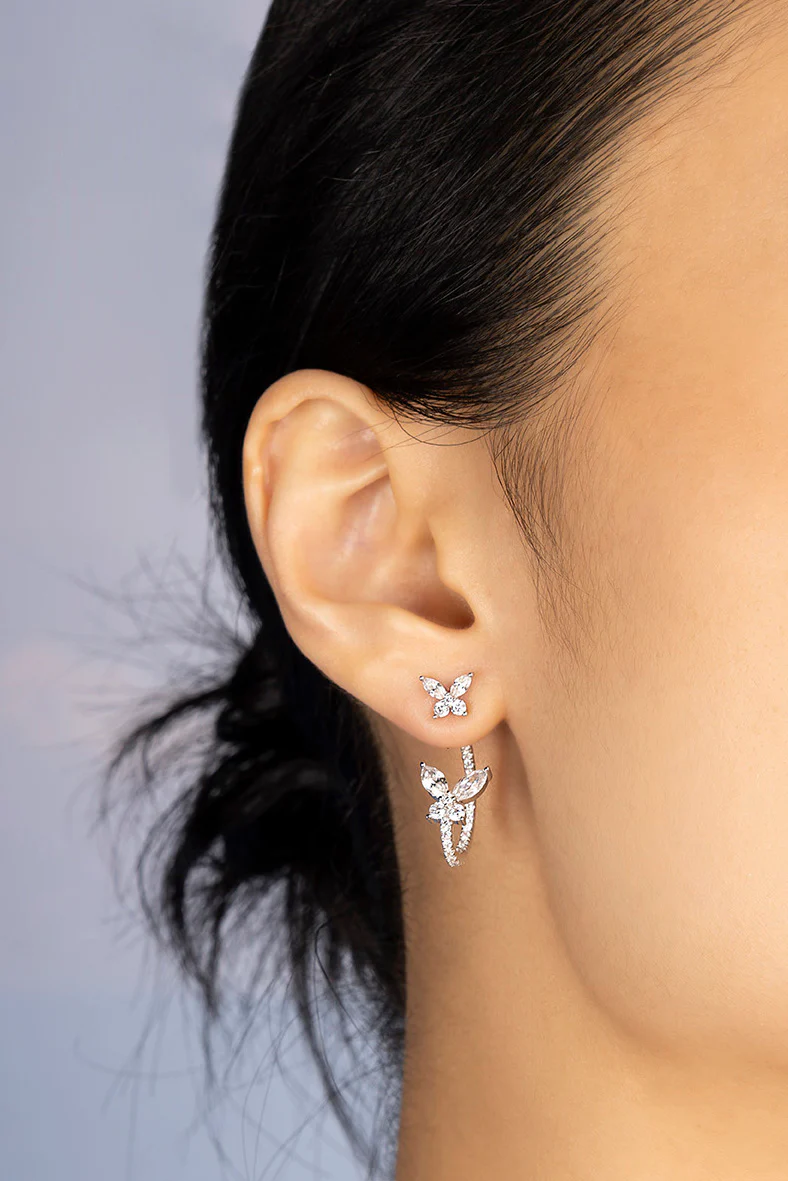 Asymmetric Butterfly Earrings - Image 2