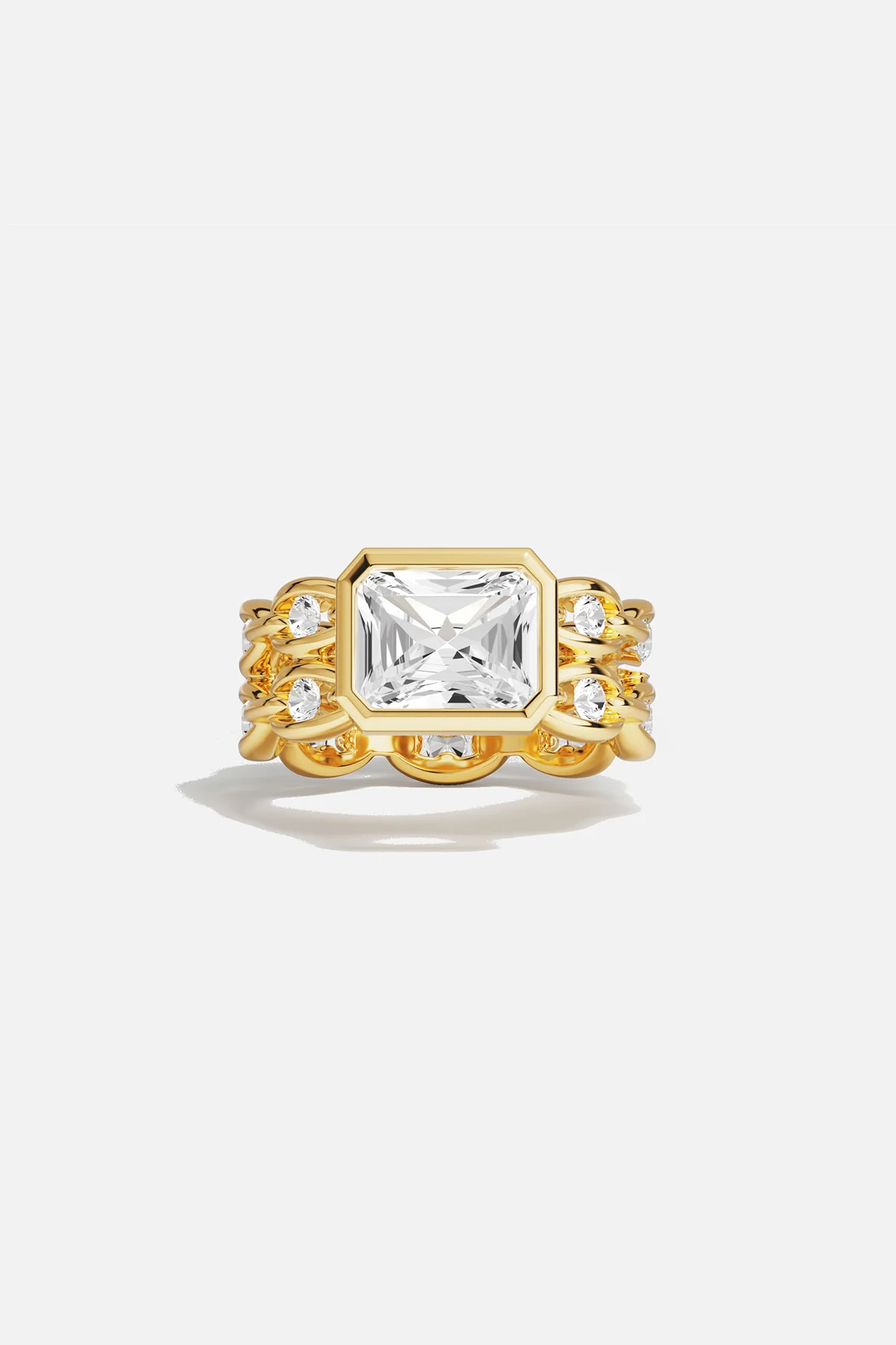 Statement Éclat Chain Ring