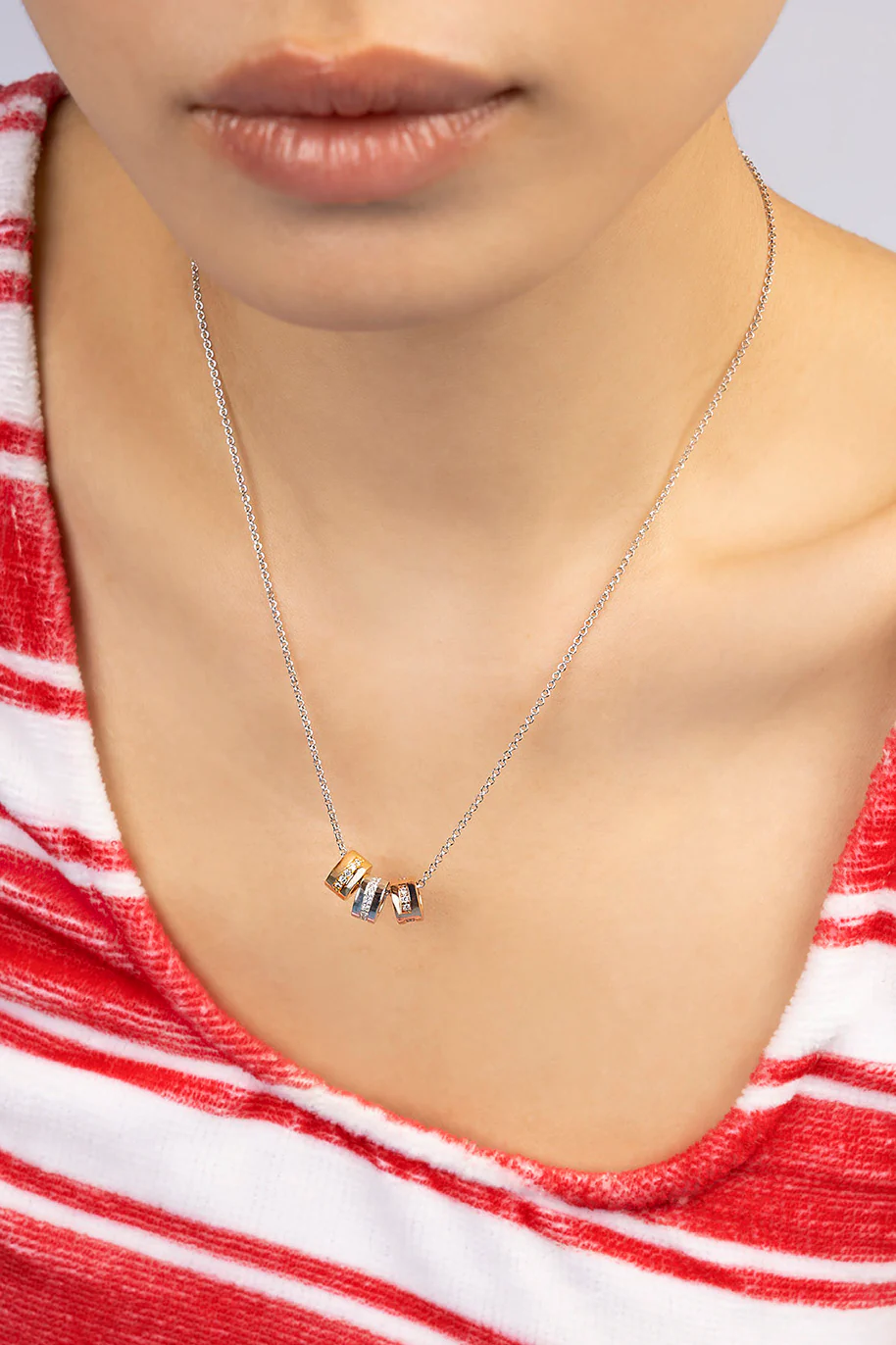 Tricolor Morse LOVE Necklace - Image 3